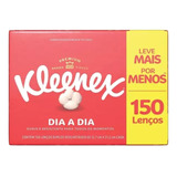 Lenço De Papel Kleenex Descartável Toalha Folha Dupla 150un. Cor Dia Dia Dia Dia Kleenex Dia A Dia Suave Folha Dupla Dia Dia En Caixa - 12.7cm X 21.2cm X 15cm X 150 Unidades