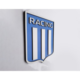 Escudo De Futbol 3d - Racing - Grande