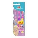 Escova Dental Extramacia Barbie Condor Kids Cabeça P 2uni