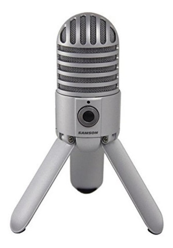 Micrófono Samson Meteor Mic Condensador Cardioide Color Brushed Nickel