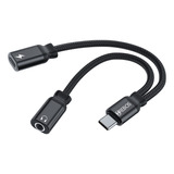 Adaptador Usb Tipo C P/ Usb Tipo C + Fone P2 Hs-229 Hrebos