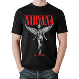 Camiseta Nirvana In Utero Banda Rock Metal