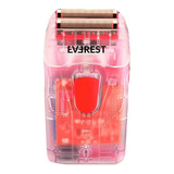 Afeitadora Shaver Solid Roja Everest Linea Cristal Color Transparente/rojo