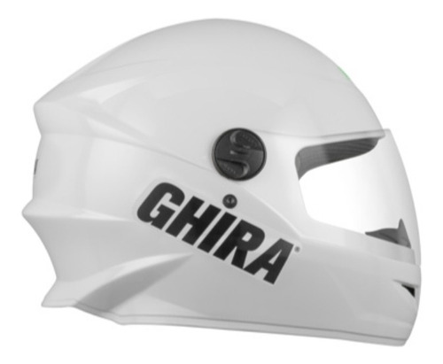 Casco Ghira Gh1100 Blanco Cerrado Con Clasificación Xl