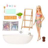 Barbie Fashion & Beauty Set De Juego Baño De Burbujas