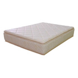 Colchón 2 1/2 Plazas Espuma Alta Densidad Doble Pillow Ancho Blanco