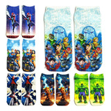 6 Pares Medias Tobilleras Sublimadas Marvel