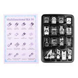 Kit Prensatelas Máquina Coser Profesional Janome Broth, 16 P