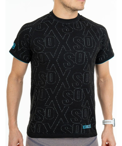 Remera Deportiva Hombre Seamless Iconsox® Fitness Running 