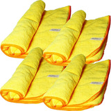 4- Toalha Felpuda Remove Cera Polidor Microfibra 350gsm Cor Amarelo