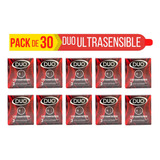 Condones Preservativos Duo Ultrasensible 30 Unidades