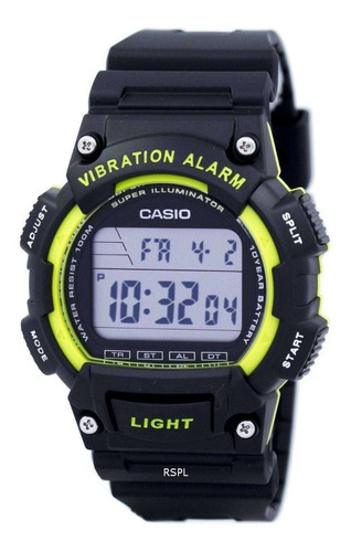 Reloj Casio W736h-3  Alarma Vibración  Somos Tienda