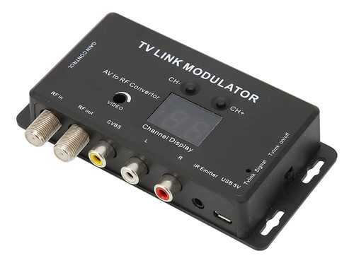 Modulador De Enlace De Tv, Mini Av A Rf Uhf Modulador Soport