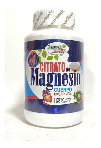 Citrato De Magnesio 100 Caps - Unidad a $350