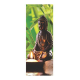 Adesivo Decoração De Porta Buda Budismo #01