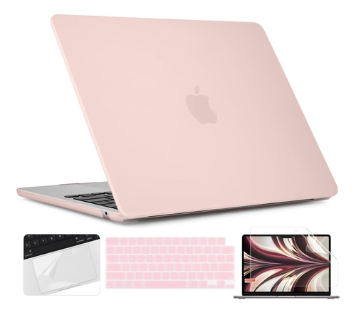 Funda Twolskoo Para Macbook Air 13 M2 + C/teclado Pink