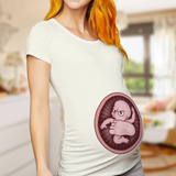 Plantillas Diseños Polera Mujer Embarazadas Sublimación M1