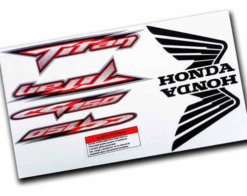 Kit Calcos Original Honda Titan 150 2011 - Completo