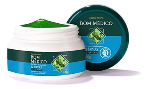 Gel Massagem 12 Ervas Abelha Rainha Bom Médico Gestante 100g