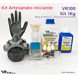 Kit Artesanato Iniciante Resina Vr100 1,0kg - Vip Resinas