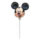 4 Globos Mickey Mouse Cara Met 14in P Arreglo Aire Centro Me