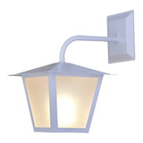 Arandela Colonial Quadrada Grande Ideal, Lustre Branco