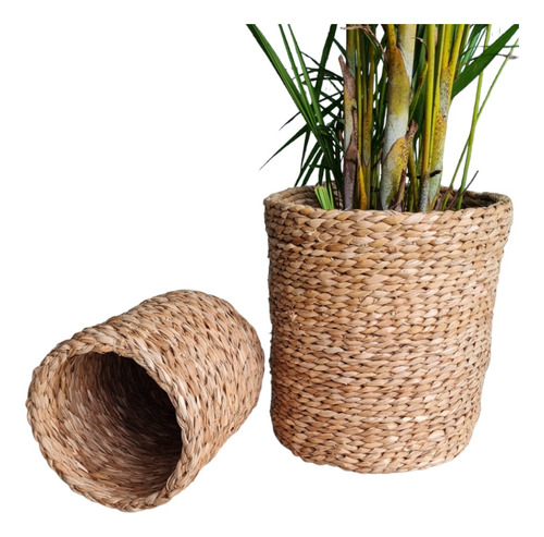 Vaso Para Plantas Grandes E Pequenas Decorativos De Palha 