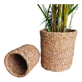 Vaso Para Plantas Grandes E Pequenas Decorativos De Palha 