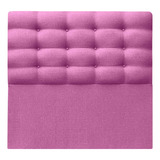 Respaldo Botoné Super King Lino Fucsia