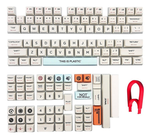 Tema Personal De 128 Teclas Pbt Dye Sub Keycaps