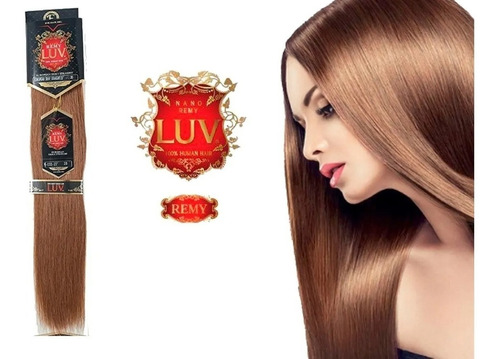 Extension Cabello Luv 100% Humano Remy 18pLG 75cm 30 Cobrizo