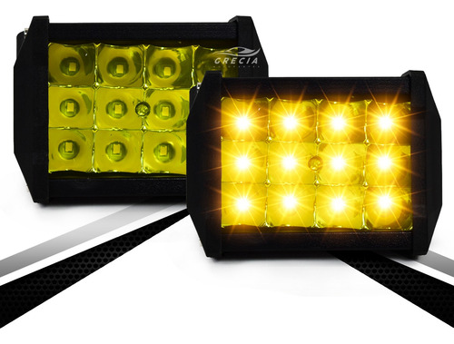 Par Faros 12 Led Auxiliar Dually Con Estrobo Universal I