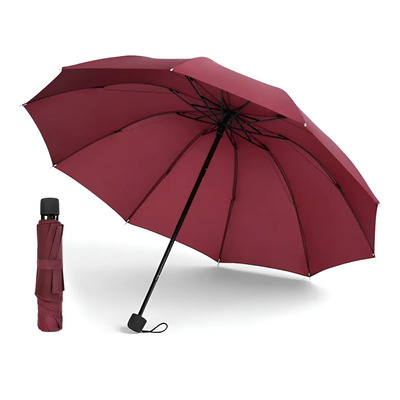 Paraguas Compacto Para Sol Y Lluvia Canotagio Sombrilla Color Rojo | Envío gratis
