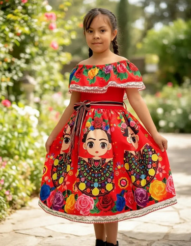 Vestido Para Fiestas Patrias De Frida Khalo