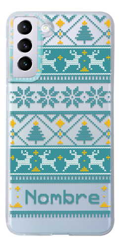 Funda Para Galaxy Ugly Sweater Navidad Personalizada Nombres