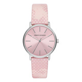 Reloj Mujer Ax Lola De Piel Color De La Correa Rosa