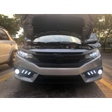 Kit Focos Led Luz Niebla Civic 2016 2017 2018