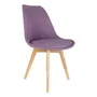 Silla Tapizada Tulip Eames Con Almohadon Estructura De La Silla Violeta | Envío gratis