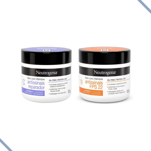 Kit Hidratante Facial Neutrogena Antissinais E Reparador Momento De Aplicação Dia/noite Tipo De Pele Normal