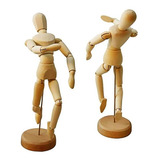 Boneco Articulado De Madeira Desenho Manequim 20 Cm Modelo 