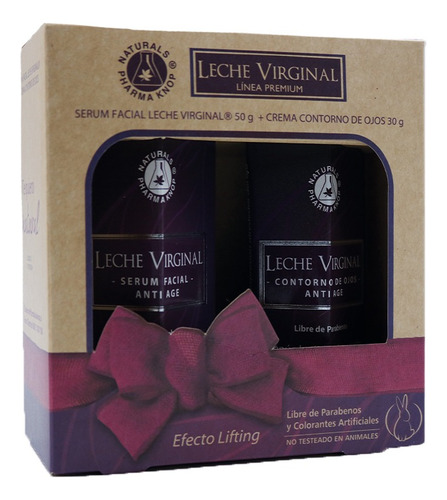 Pack Leche Virginal Serum Facial 50g & Contorno De Ojos 30 G