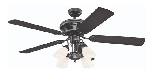 Ventilador De Techo Westingouse Jewel Negro Grafito 52 PuLG