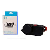 Cargador Mk2 3 En 1 Usb Toma 12v Voltimetro Delisio Motos