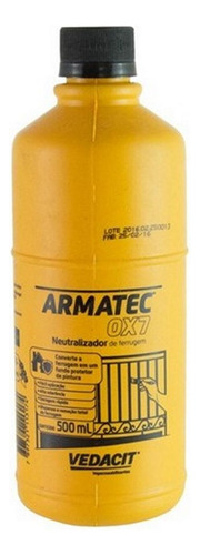 Removedor Ferrugem Vedacit Armatec Ox7 Neutralizante   500ml