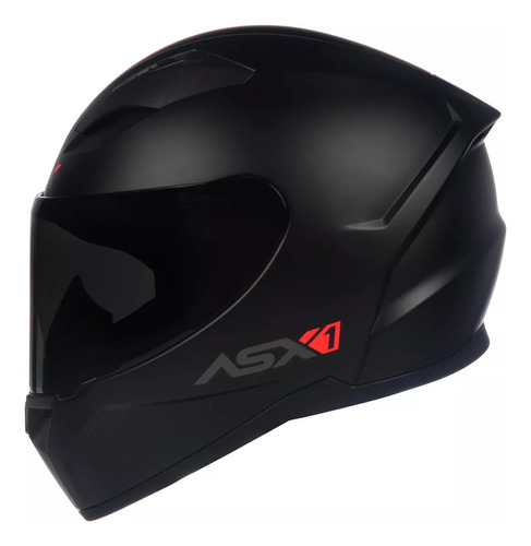Capacete Moto Asx City Solid Black Preto Fosco + Brinde @#