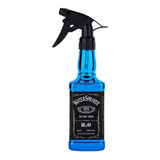 Rociador Pulverizador Whisky Metalizado Barberia Azul