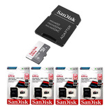 4 Cartão De Memória Sandisk 128 Gb P/ Moto Xiaomi Poco M3 