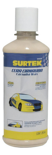 Cera Carnauba (abrillantador De Pinturas) 250 Ml Surtek Da03