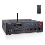 Amplificador Karaoke Bluetooth Pyle 300w 2 Canales, Control