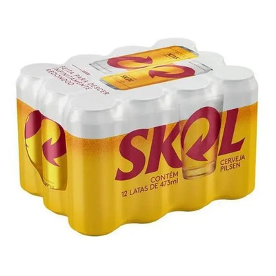 Cerveja Skol Pilsen 473 Ml Pack Com 12 Unidades | MercadoLivre